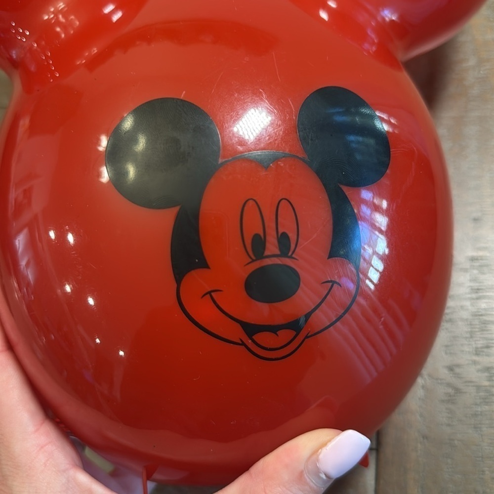 Disney parks 60th anniversary red Mickey Mouse balloon popcorn holder - Picture 2 of 10